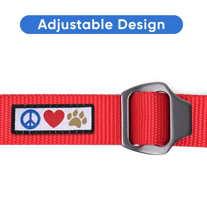 Pawtitas Dog Seat Belt | Pet Safety Seat Belt with Adjustable Strap for Small to Large Dogs | Exceeds Dog Safety Standards | Keep Your Dog Secure in The Car - Dog Car Seat Belt Red - BeesActive Australia