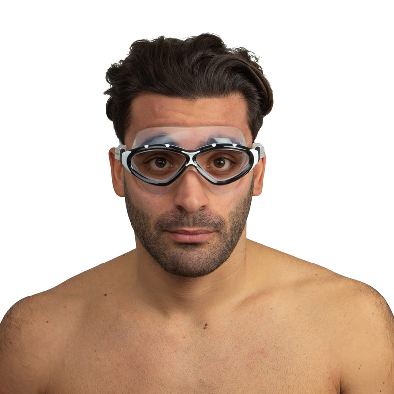 SEAC Profile, Swimming Mask Goggles for Men and Women Black/White - BeesActive Australia