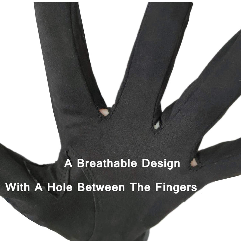 FINGER TEN Men’s Golf Glove Left Hand Rain Grip Pack, Durable Fit for Hot Wet All Weather Black Small - BeesActive Australia