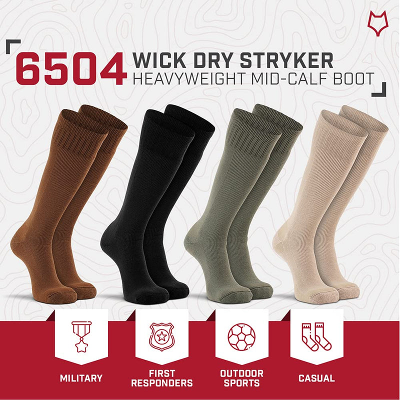 Fox River Steel-Toe Mid-Calf Boot Work Socks, 2 Pack White Large - BeesActive Australia