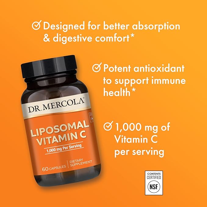 Dr. Mercola riposo-mu Vitamin C MG (60 Capsule) (overseas direct delivery goods) - BeesActive Australia