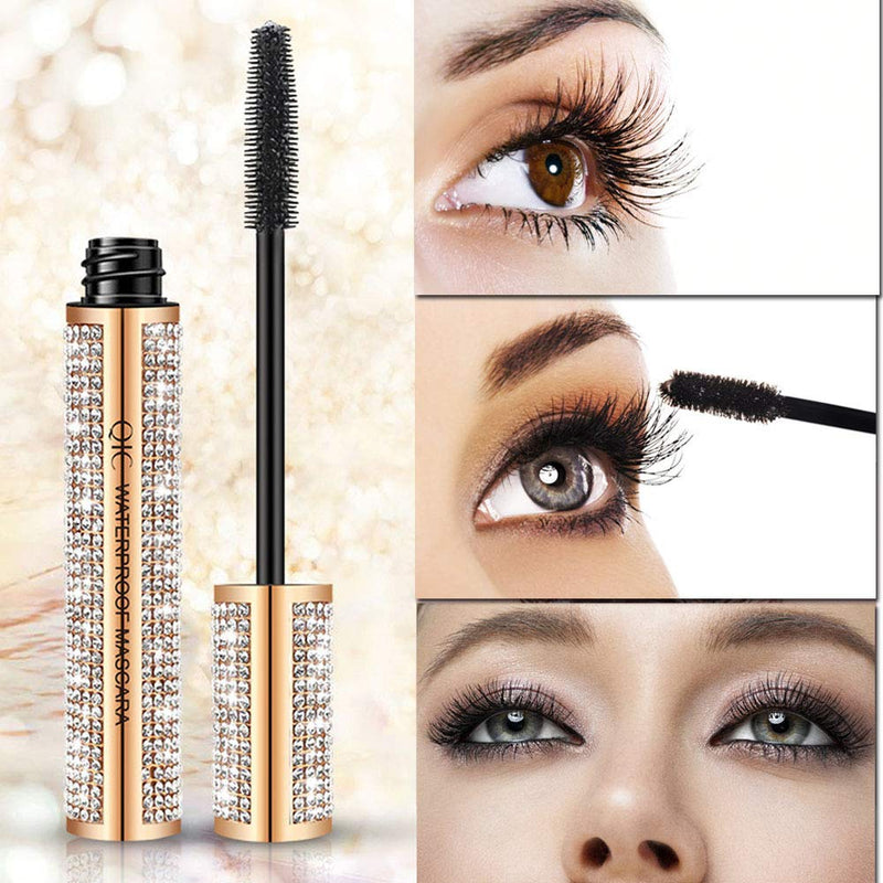 Diamond Glitter Bling Volume Lash Mascara Black Volume Thick Long Lasting Luxuriously Longer, Voluminous Eyelashes, Long-Lasting, Dramatic Extension,Smudge-proof (Queen Friday) Queen Friday - BeesActive Australia