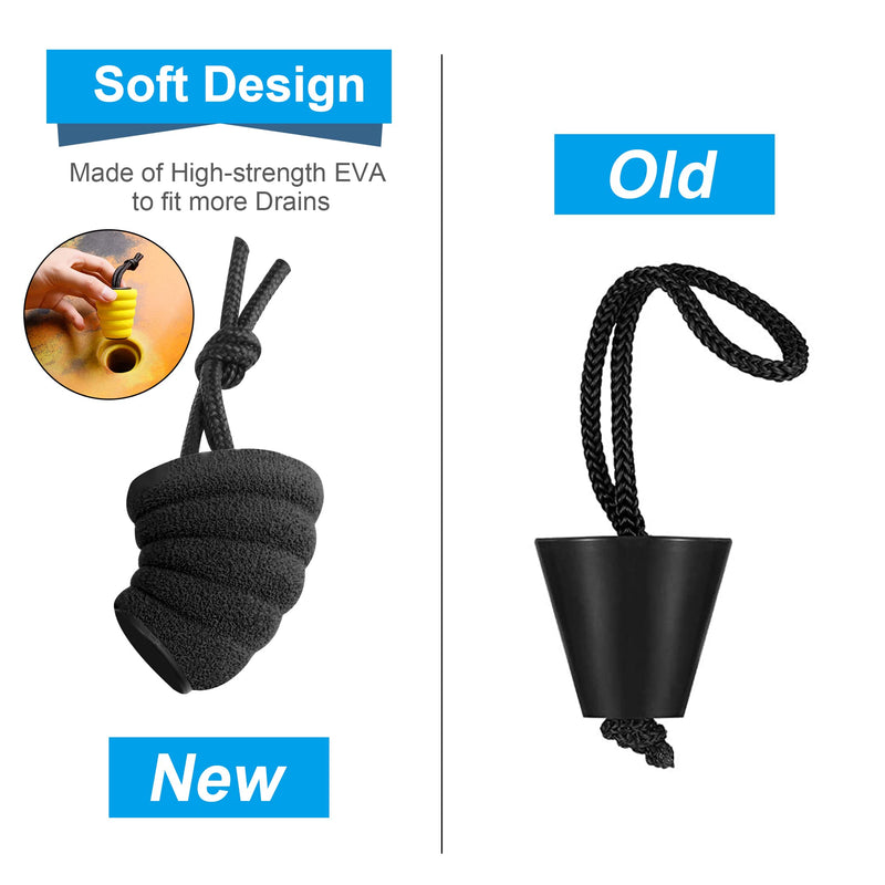GanFindX 4/6 Packs Universal Kayak Scupper Plug Kit, High Elasticity Fits Most Drain Holes & EVA Meterial - BeesActive Australia