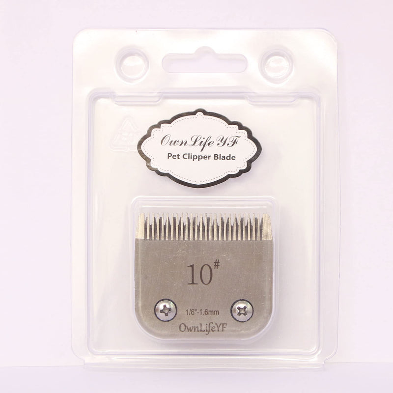 OwnLifeYF Steel Detachable Dog Grooming Clippers Blades #10 7F 10-1.6mm - BeesActive Australia