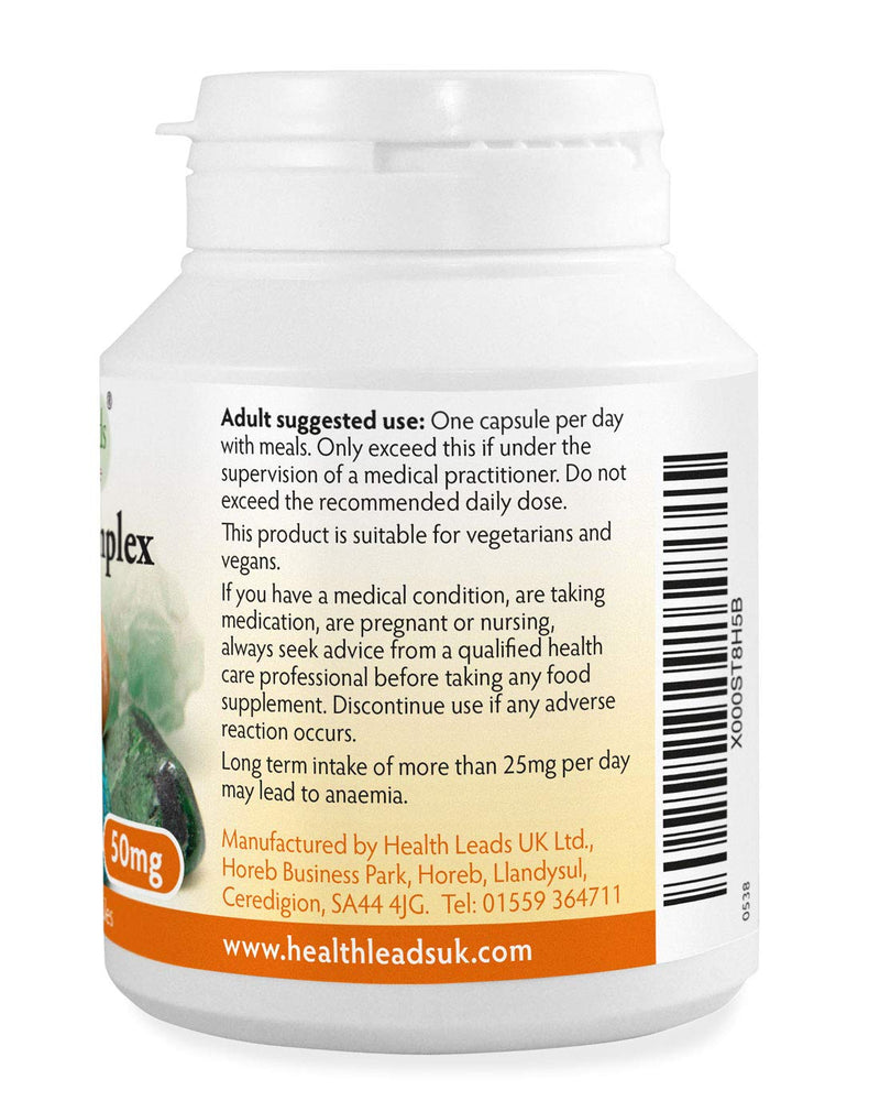 Zinc Ultra Complex 50mg 90 Capsules, Without Magnesium Stearate, Zinc contributes to The Normal Function of The Immune System & to The Maintenance of Normal Skin, Hair & Nails, Made in Wales - BeesActive Australia