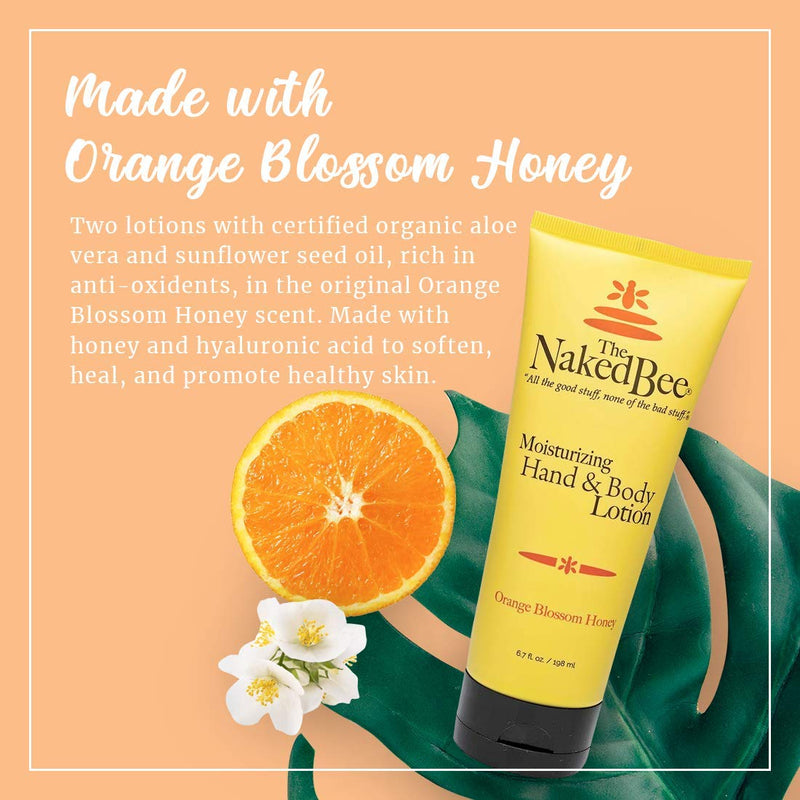 The Naked Bee Orange Blossom Honey Hand and Body Lotion, 6.7oz - 2 Pack - BeesActive Australia