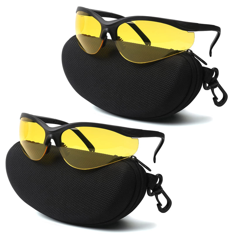 LaneTop Shooting Glasses for Men and Women Anti Fog ANSI Z87.1 Eye Protection 1 pair Yellow Lens - BeesActive Australia