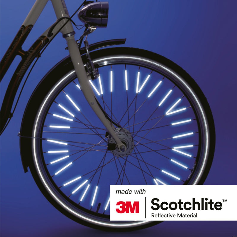 Salzmann 3M Spoke Reflectors for Bicycles | High Visibility| Made with 3M Scotchlite | 36 Pieces - BeesActive Australia