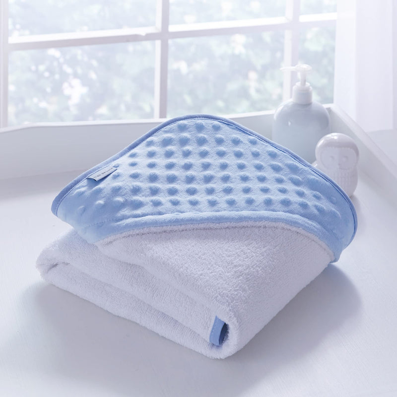 Clair de Lune | Dimple Hooded Towel Super Soft Cotton/Terry Towelling | 70 x 70 cm | Blue - BeesActive Australia
