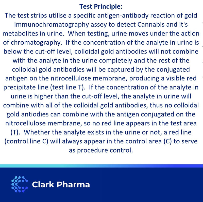 10 x Cannabis Drug Test Strips | Tests Urine for Cannabis | Home Drug Instant Testing Kit - BeesActive Australia