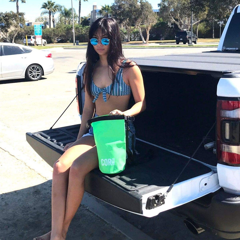 COR Surf Floating Waterproof Dry Bag 3L/5L/10L Roll Top Sack Keeps Gear Dry for Kayaking, Rafting, Boating, Swimming, Camping, Hiking, Beach, Fishing Green - BeesActive Australia