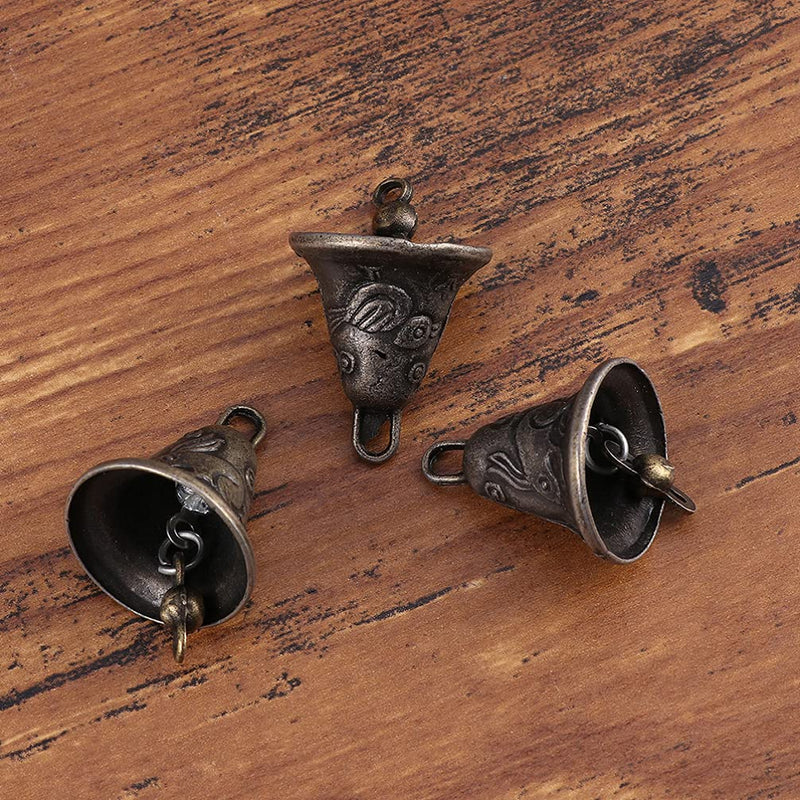 DOITOOL 20Pcs Cow Horse Grazing Bells Sheep Cattle Goat Bells Vintage Craft Bells Farm Animal Bells Pet Collar Bell Noisemaker Rustic Jingle Bell Farming Accessories Random Style - BeesActive Australia