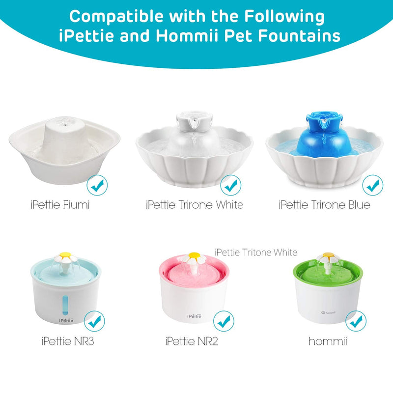 iPettie Pet Fountain Pump Replacement and Hommii Cat Fountains | Power Adapter Not Included | Pack of 1 - BeesActive Australia