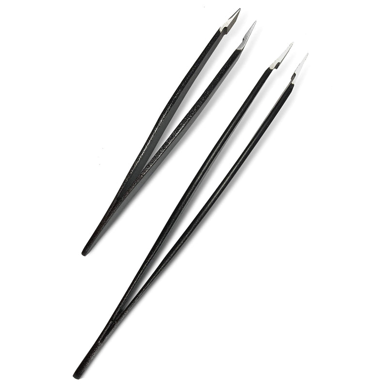 Zizzili Basics Tweezer Set - Limited Edition Ombre - Classic + Mini Slant - Best Tweezers for Eyebrow, Facial Hair Removal and your Precision Needs 2 Piece Assortment - BeesActive Australia