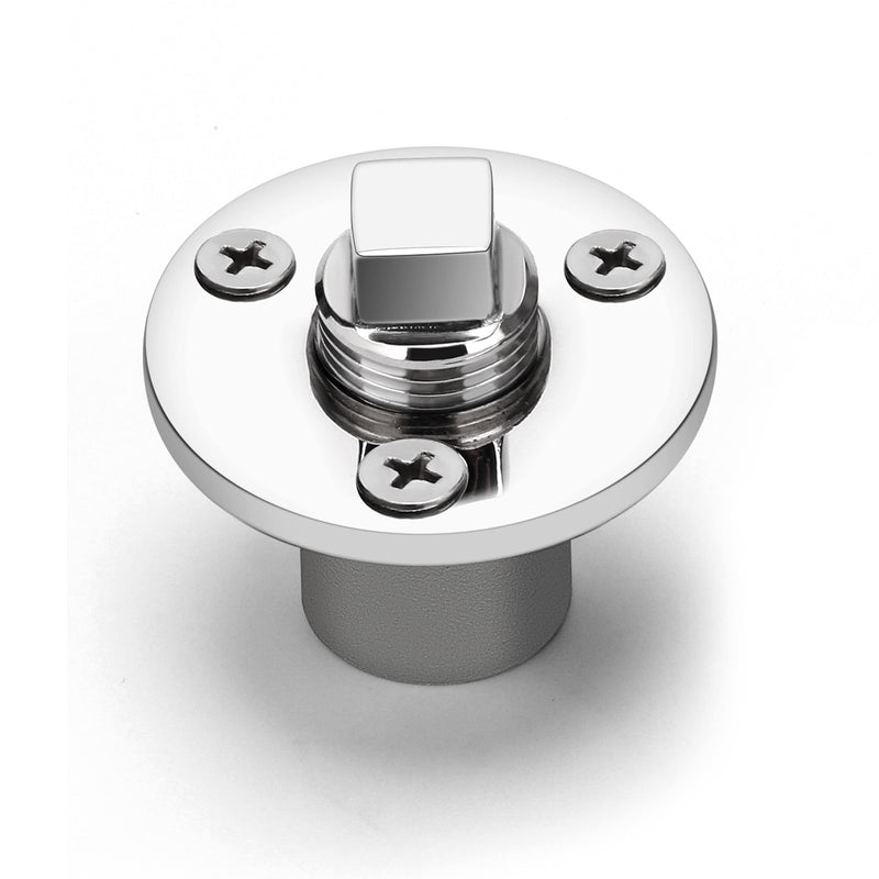 YUSOVE Garboard Drain Plug Kit,Marine 316 Stainless Steel Drain Plug Fits 1" Hole,with Screws,Boat Transoms Garboard Drain & Plug - BeesActive Australia