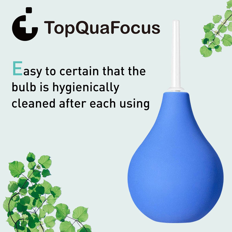 TopQuaFocus 224ml Enema Bulb Kit Douche Bulb for Men Women Cleaning (224ml-blue) Blue - BeesActive Australia