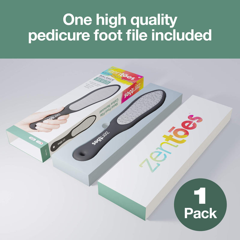 ZenToes Metal Foot File Rasp for Home Pedicure Callus Removal - Double Sided Fine and Coarse - Removes Rough Skin From Feet - BeesActive Australia