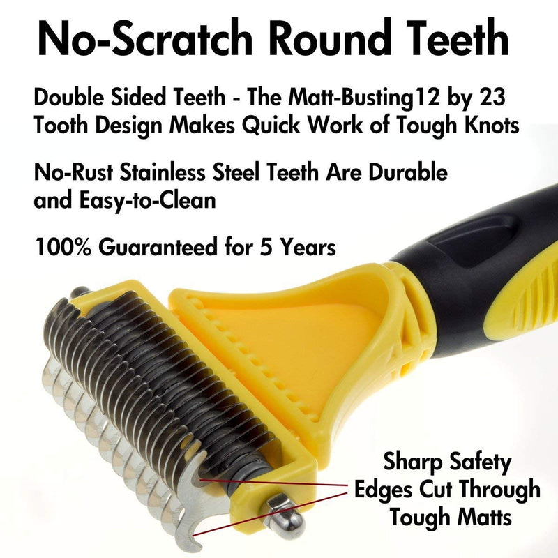 Deshedding Brush, grooming comb for dog and cats - BeesActive Australia