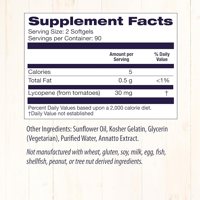 Directly shipped from overseas Healthy Origins Lyc-O-Mato, Lycopene, 180 Sgel - BeesActive Australia