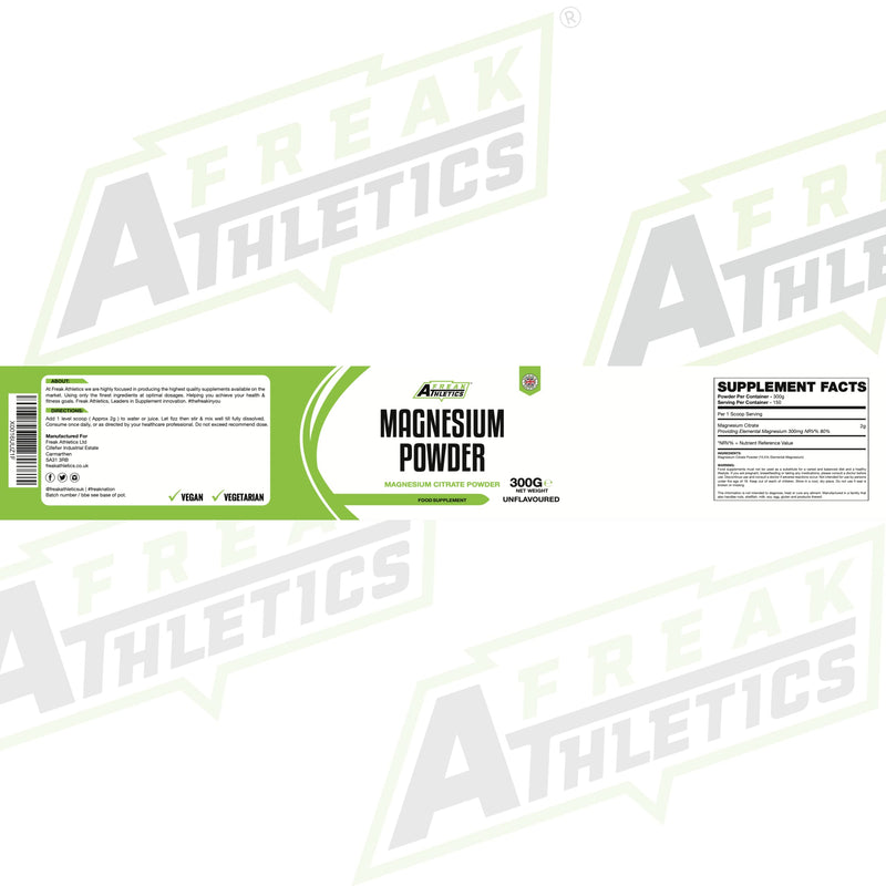 Magnesium Powder 300g - Premium Fully Reacted Magnesium Citrate Powder Suitable for Men & Women UK Made - BeesActive Australia
