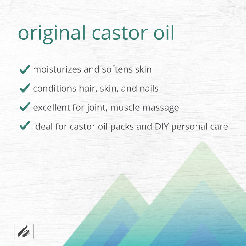 Home Health Original Castor Oil - 8 fl oz - Promotes Healthy Hair & Skin, Natural Skin Moisturizer - Pure, Cold Pressed, Non-GMO, Hexane-Free, Solvent-Free, Paraben-Free, Vegan - BeesActive Australia