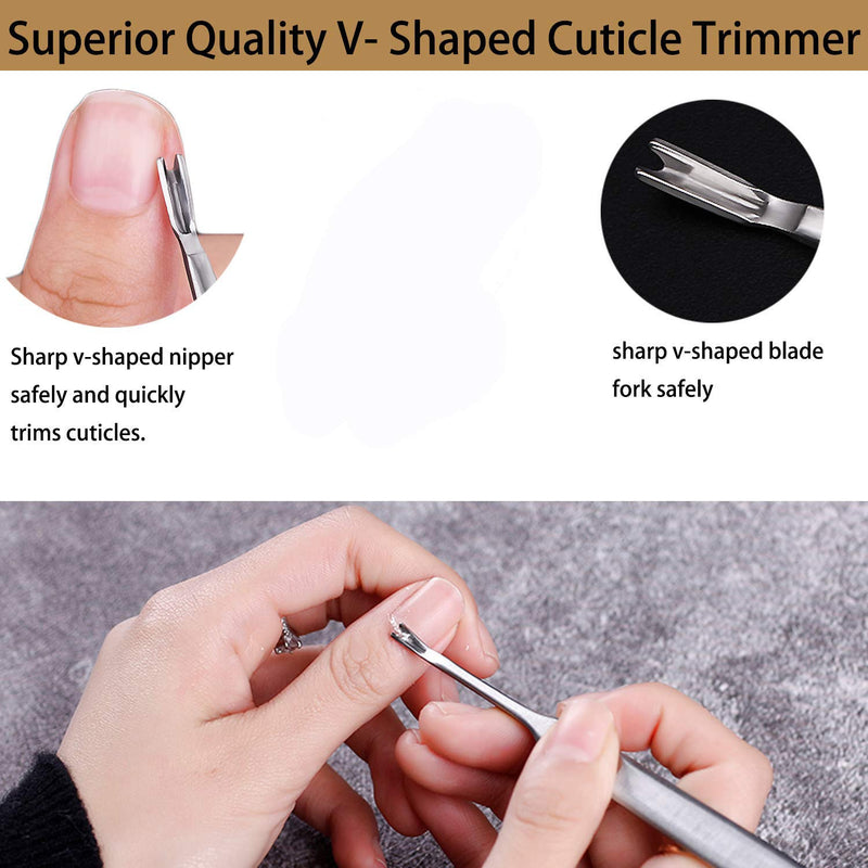 Professional Ultra Wide Jaw Nail Clippers + Cuticle Trimmer + Nail File for Thick Nails Cutter,Manicure Set,Pedicure Kit,Men & Women(Black). - BeesActive Australia