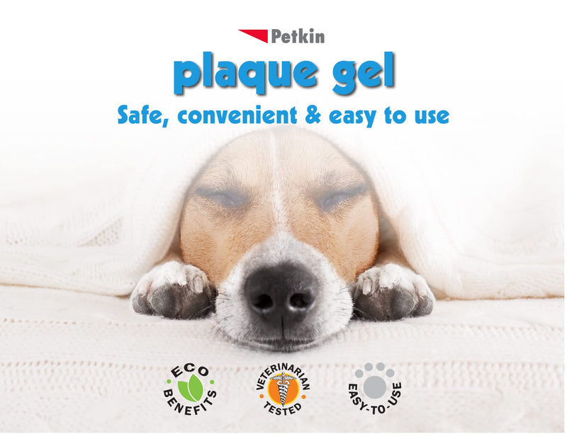 Petkin Plaque Remover Gel – Cleans Teeth and Gums, Removes Plaque and Tartar - Freshens Breath and Whitens Teeth with Baking Soda - Ideal for Daily Use, No Brushing or Rinsing - 4fl oz 1 Pack - BeesActive Australia
