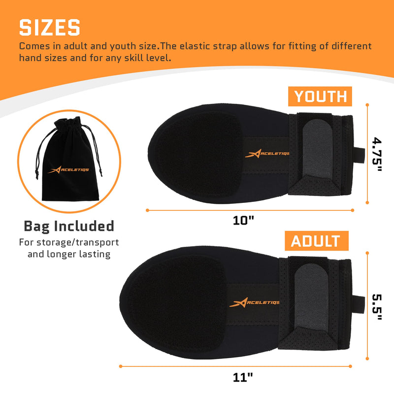 ACELETIQS Sliding Mitt - Custom Design for Right and Left Hand - Sliding Mitt for Baseball and Softball - Youth and Adult Size - Sliding Mitt Hand Protection - BeesActive Australia