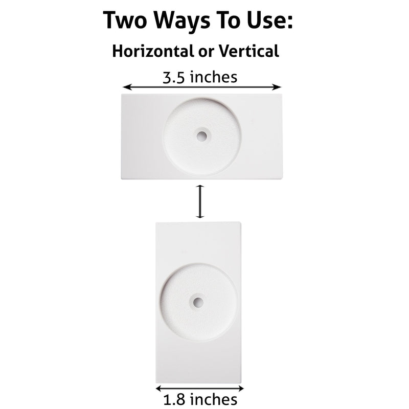 Wall Nanny - Baby Gate Wall Protector (Made in USA) Protect Walls & Doorways from Pet & Dog Gates - No Safety Hazard on Bottom Spindles - for Child Pressure Mounted Stair Safety Gate Wall Cup - 4-Pack White - BeesActive Australia