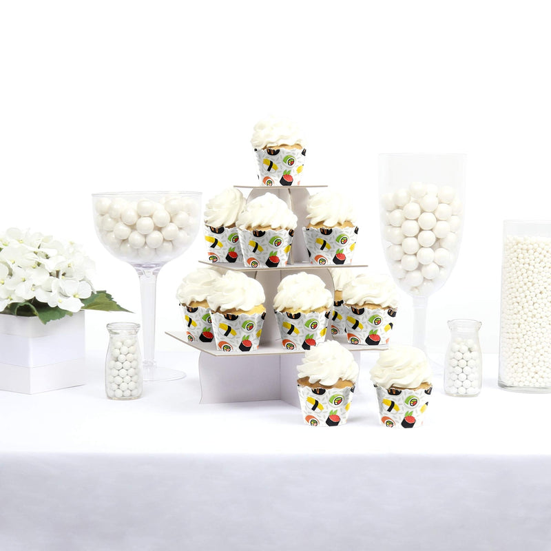 Let's Roll - Sushi - Japanese Party Decorations - Party Cupcake Wrappers - Set of 12 - BeesActive Australia