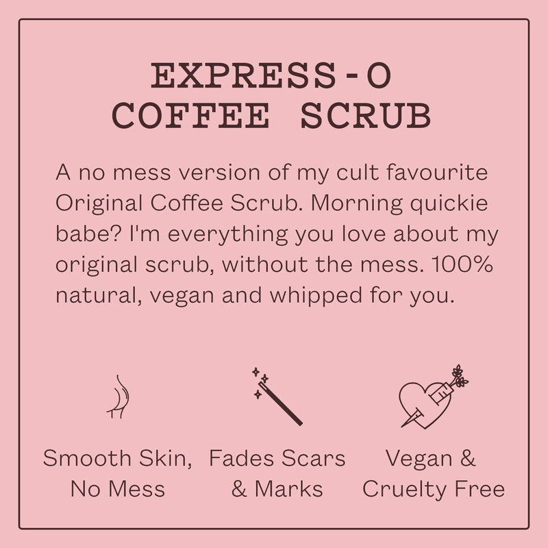 Frank Body Express-O Coffee Scrub, 5.07oz | Natural & Cruelty Free & Mess-Free Exfoliating Body Scrub | Creamy Vegan Skin Care Scrub | Nourishing Scrub Smooths And Moisturizes Skin | 1ct - BeesActive Australia