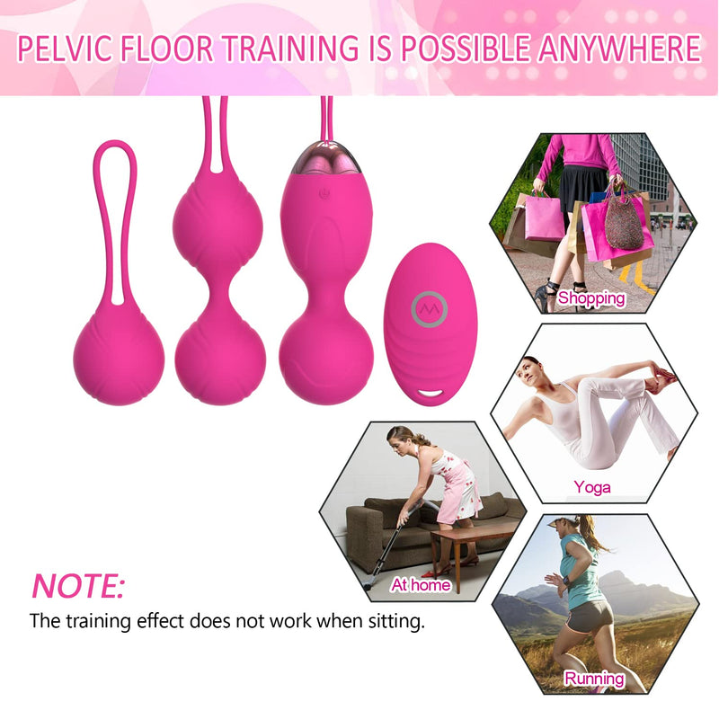 Kegel Exercise Weights Kit for Women – 2 in 1 Pelvic Exercise Balls with Remote – Bladder Control & Pelvic Floor Strengthening Device - BeesActive Australia