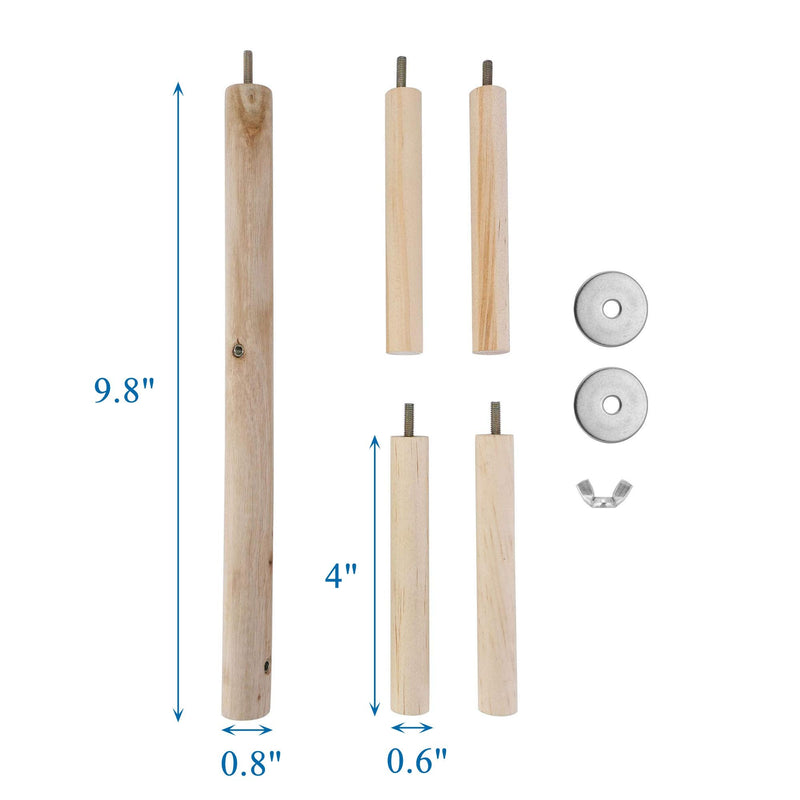 Mogoko Parakeet Perch Bird Natural Wood Stand,Parrot Cage Top Wooden Branches Standing Toys for Small Medium Parrots Conure Budgie Lovebirds - BeesActive Australia