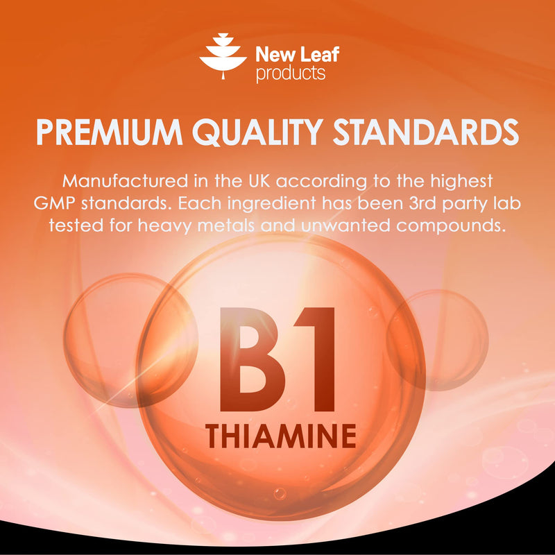 Vitamin B1 Thiamine Supplement 100mg (4 Months Value Supply) Thiamine Vitamin B1 High Strength � Heart Health, Healthy Nervous System, Immune Health, Energy Release Vegan, Gluten-Free, UK,120 Tablets - BeesActive Australia