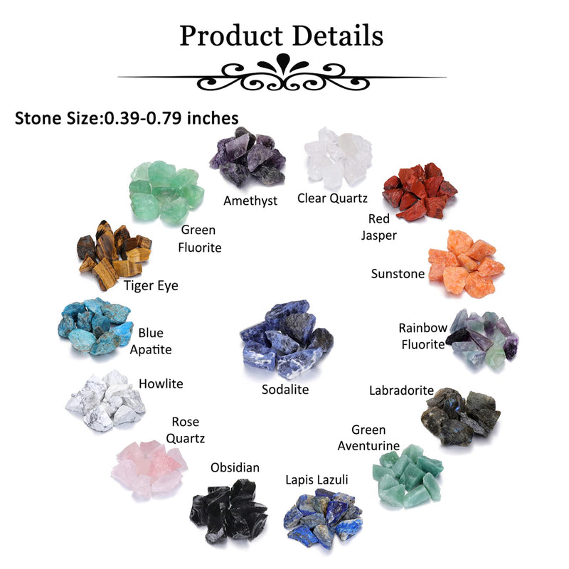 JSDDE Mineral Rock Variety Rough Raw Crystals Gemstone Meteorite Fragment Healing Energy Crystal Stone Box Gifts - BeesActive Australia