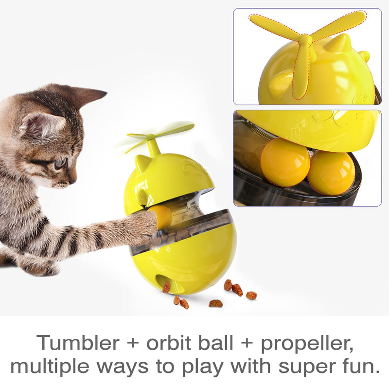 CCTEAS Cat Puzzle Toys Interactive Kitten Treat Dispensing Feeder Toy for Indoor Cats Best Kitty Food Dispenser Ball Seller Treat Dispenser - BeesActive Australia