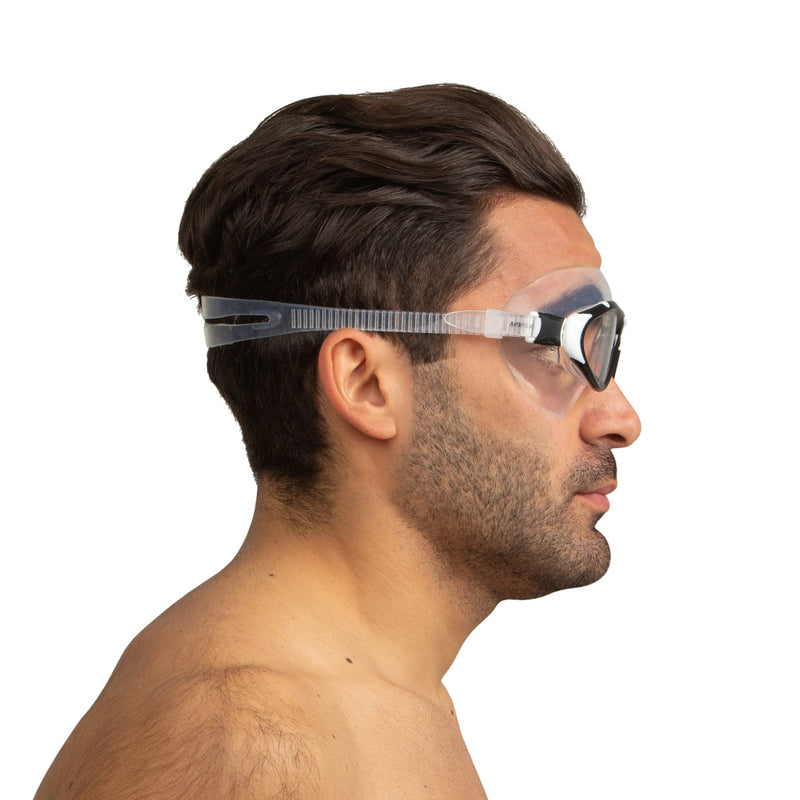 SEAC Profile, Swimming Mask Goggles for Men and Women Black/White - BeesActive Australia