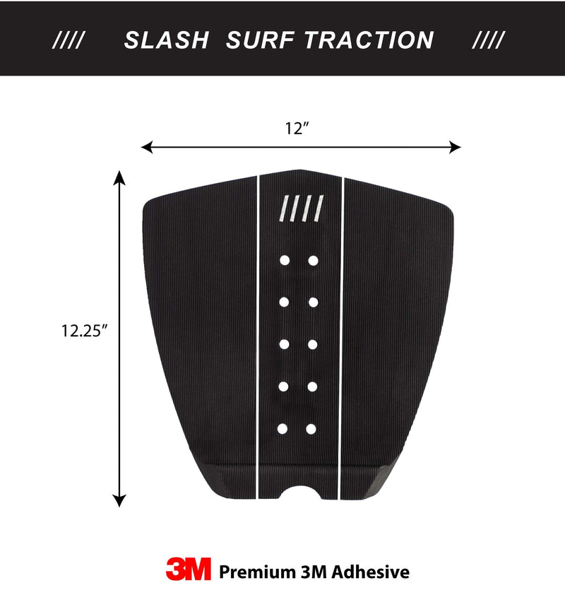 Slash Surfboard Traction Pads  3 Piece Deck Grips for Surfboard, Skimboard, Longboard Deck  Maximum Grip Stomp Pad  3M Adhesive  Fits Surf, Skim Board, Long Deck, Wakesurf, Fish Boards Micro Grooves - BeesActive Australia