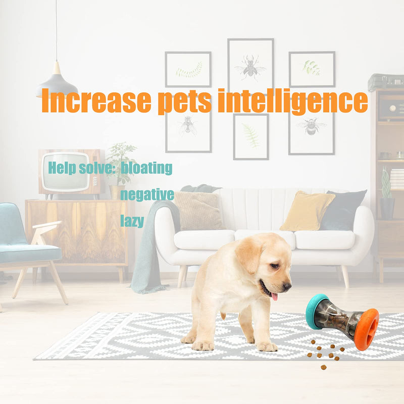 Treat Dispensing Puzzle Toys for Small Dogs,Interactive Chase Toys,Slow Feeder,Perfect Alternative to Slow Feeder Dog Bowls to Improves Pets Digestion,Barbell-Shaped Dog Toys - BeesActive Australia