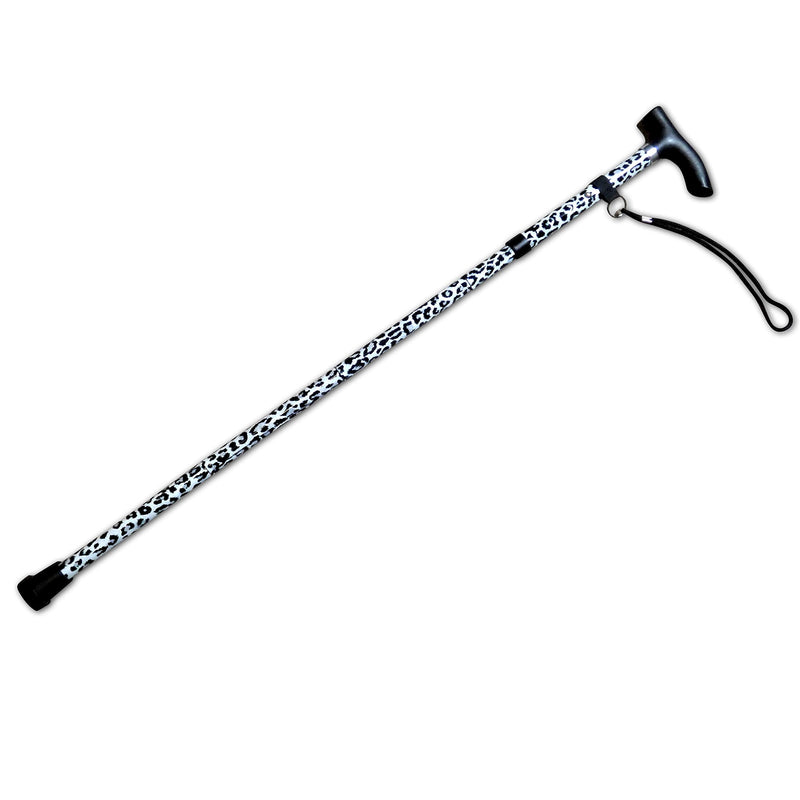 Life Healthcare Walking Stick, Flexible and Durable Mobility Aid, Collapsible & Adjustable from 33-37 Inches - Black Leopard - BeesActive Australia