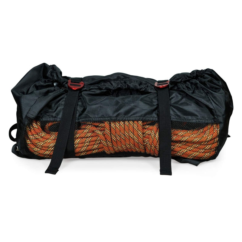 PHRIXUS Rock Climbing Rope Bag, Waterproof Folding Shoulder Backpack with Ground Sheet, Buckles and Carry Straps, 500D Rope Storage Bag for Climbing, Large Capacity Rope Bag for Hiking Trekking Black - BeesActive Australia