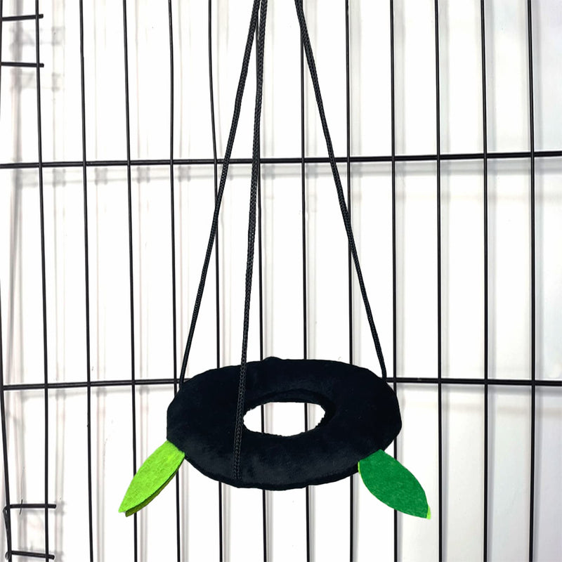 Hamiledyi 5PCS Hamster Hammock Small Animals Hanging Warm Bed House Rat Cage Nest Accessories Toy Hanging Tunnel Soft Bed Rope and Swing for Sugar Glider Squirrel Hamster Playing Sleeping - BeesActive Australia