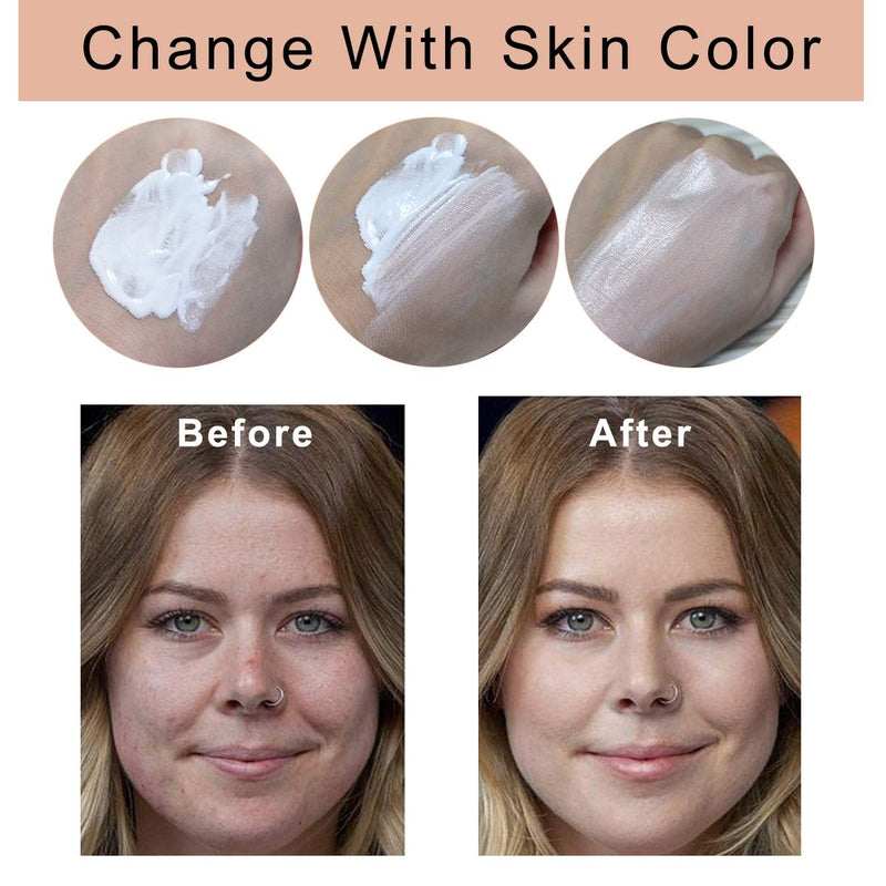 2pcs Colour Changing Foundation, Makeup Flawless Concealer Cover Cream, Warm Skin Tone liquid Foundation 2PCS - BeesActive Australia