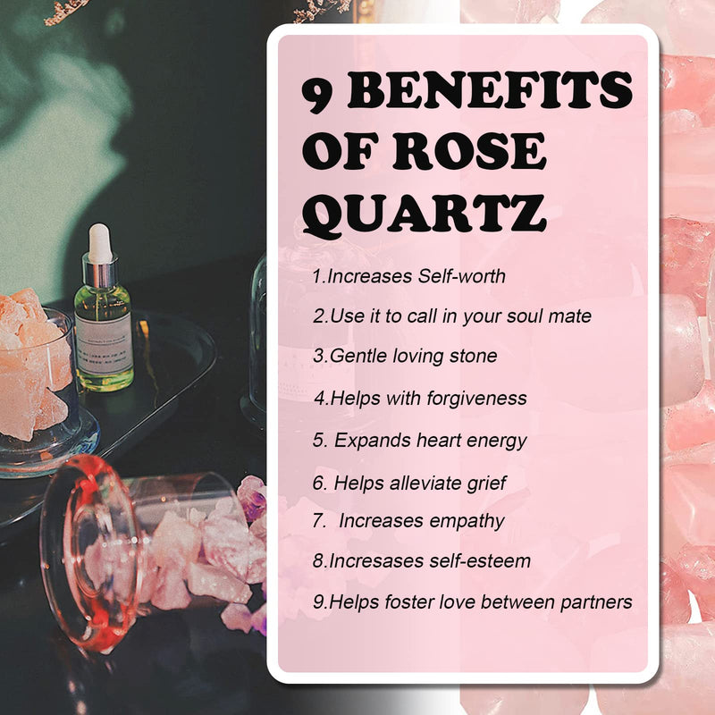 Xinjieda Natural Rose Quartz Crystals, Bulk Large Natural Tumbled Polished Stones Small Rose Quartz Stones Gemstone Healing Crystals Quartz for Aromatherapy Oils Jewelry Making Wicca, Reiki (Pink) Raw Stone Pink - BeesActive Australia