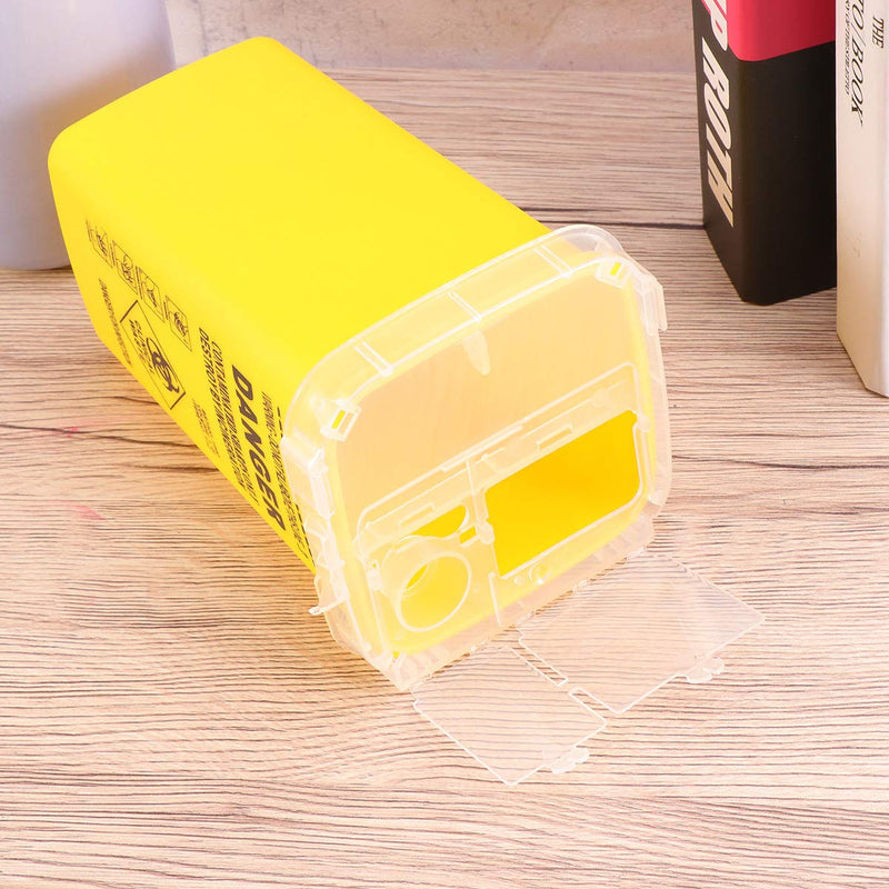 Sharps Container Small Disposal Needle Plastic Medical Waste Bins Tattoo Accessories Yellow As Shown - BeesActive Australia