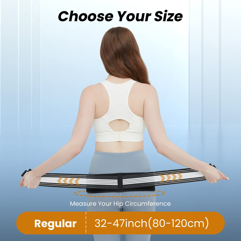 Slueat Sacroiliac SI Joint Hip Belt for Women - Hip Braces for Hip Pain - Lower Back Support Brace - Pelvic Support Belt - Trochanter Belt - Adjustable Sciatica Lumbar Pain Relief (Hip Size 32"-47") - BeesActive Australia