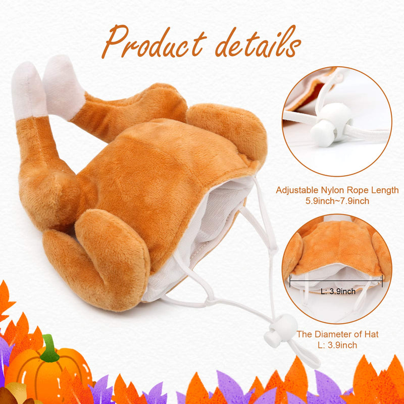 Rypet Thanksgiving Cat Costume 2 Pack - Pet Turkey Hat Thanksgiving Apparel for Cats and Small Dogs - BeesActive Australia