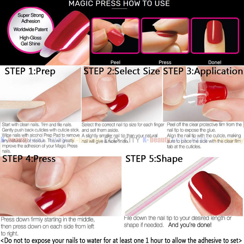 [DASHING DIVA–Nails]Premium Magic Press SUPER SLIM FIT(2 Different Designs 30+30strips in 12 sizes) WHITE LOVER+CHEER UP MINT 326/27bcc - BeesActive Australia