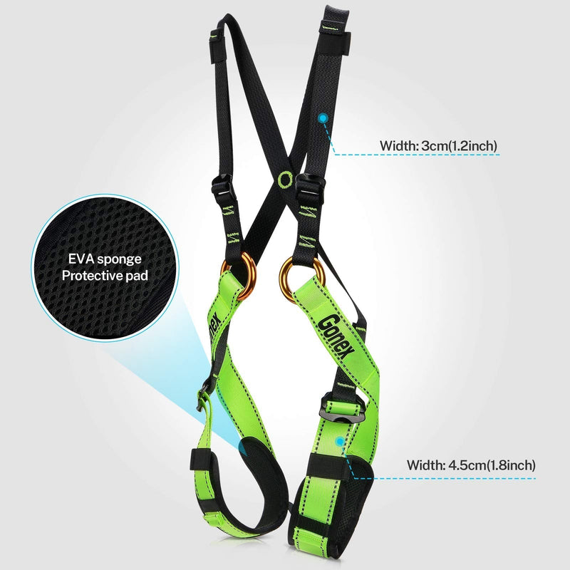 Gonex Kids Full Body Climbing Harness, Child Safety Harness Comfortable Seat Belts for Rock Climbing Extension Training Tree Climbing Mountaineering Rappelling Zipline - BeesActive Australia