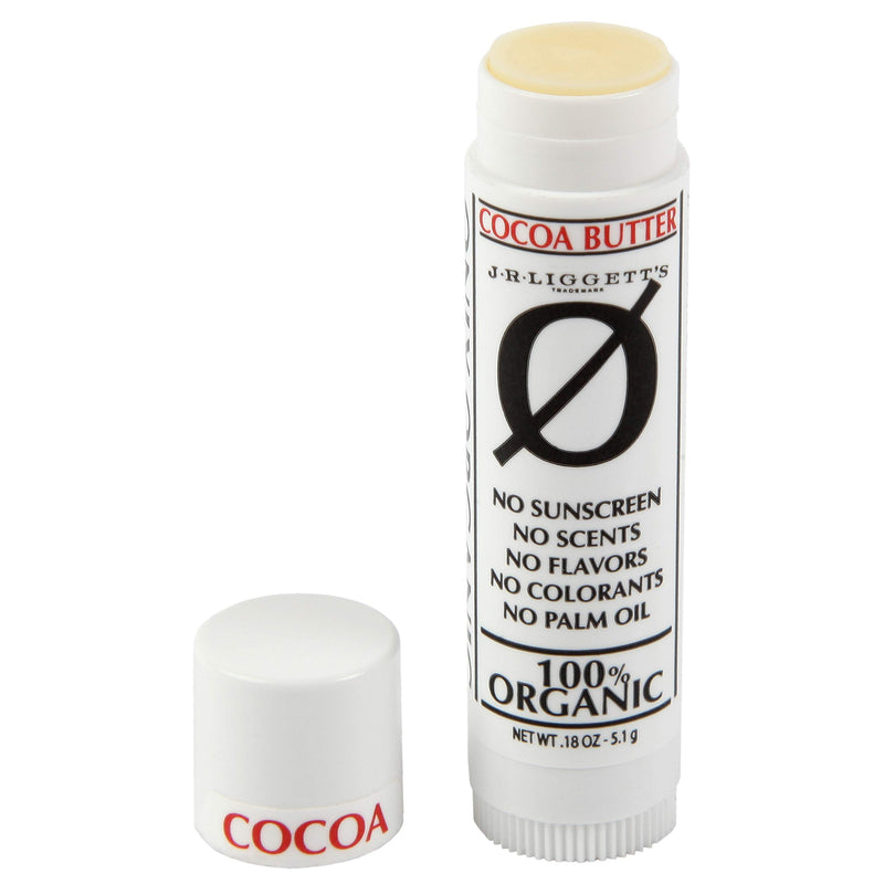 J.R.LIGGETT'S Organic COCOA LIP BUTTER is all-natural and supports healthy, soft sumptuous lips. Offers Antioxidants & Vitamins to protect and nourish lips. NO GMO’s and is preservative free .18 oz. - BeesActive Australia